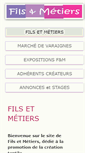 Mobile Screenshot of filsetmetiers.com